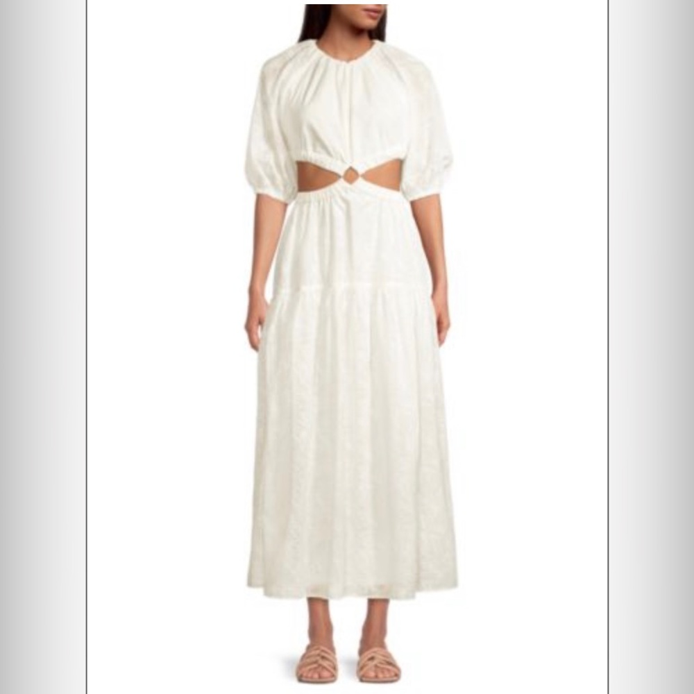NWT Skyler Open Back Puff Sleeve Midi Dress Size 6 by Significant Other